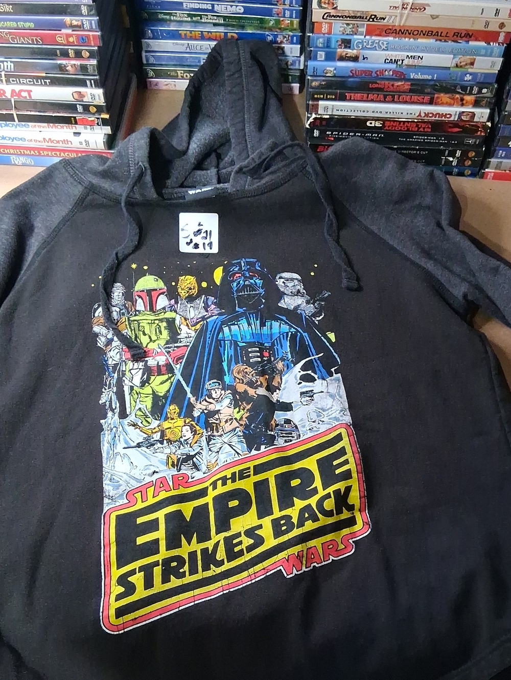 Star Wars Black Hoodie with Colorful The Empire Strikes Back Graphic